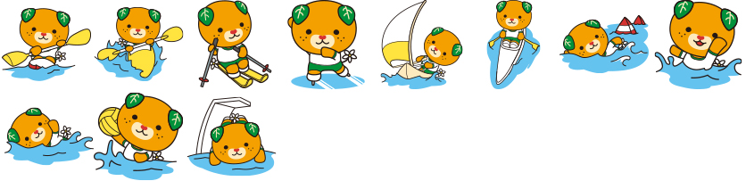 スポーツみきゃんスタンプ一覧